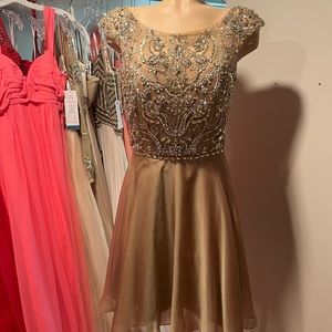 Golden Nude. Size 10. Sherri Hill Dress
